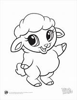 Baby Coloring Animal Pages Print sketch template