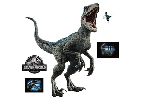 Velociraptor Blue Fathead Jr Jurassic World Fallen