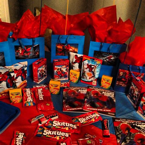year  sons spider man theme party table