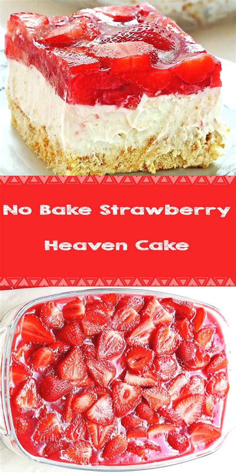 bake strawberry heaven cake   dessert recipes homemade cake recipes baking