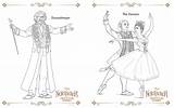 Coloring Disney Nutcracker Realms Four Pages Printable sketch template