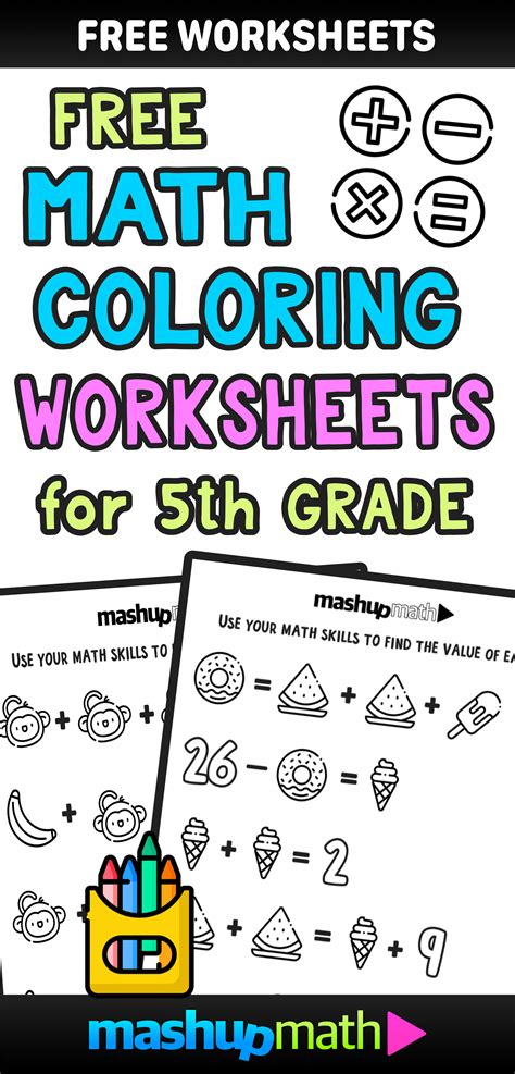 math coloring worksheets worksheets  kindergarten