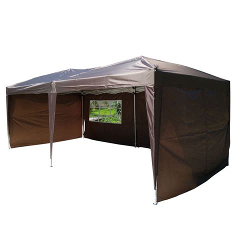 ubesgoo canopy pop  canopy party tent coffee brown   removable sidewalls