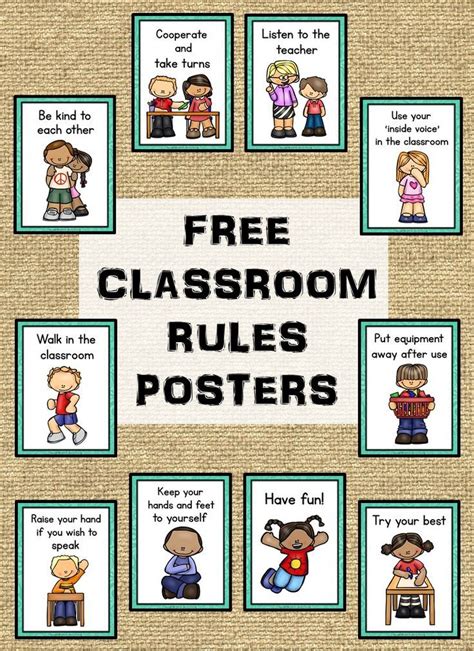 editable classroom rules posters  classroom rules poster