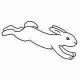 Coloring Hopping Bunny Pages sketch template