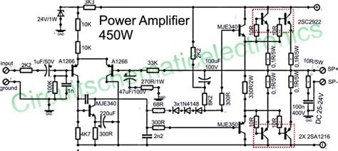 powered subwoofer wiring diagram power amplifiers audio amplifier circuit diagram