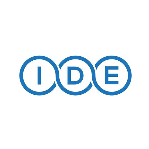 ide letter logo design  white background ide creative initials