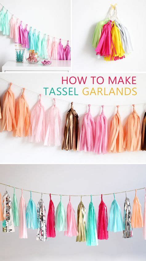 how to make your own tassel garlands diy room decor for