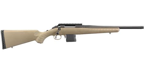 ruger american ranch  blackout fde bolt action rifle    ar style magazine  sale