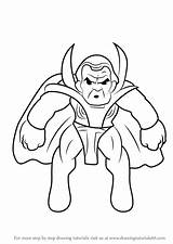 Squad Hero Super Show Mordo Baron Draw Step Drawing sketch template