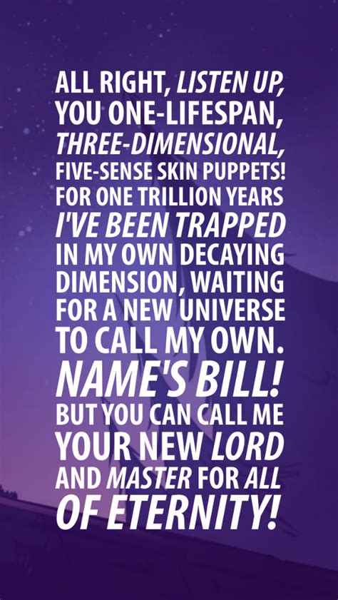 Quote Lockscreens From Gravity Falls’ Bill Cipher
