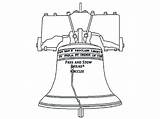 Bell Liberty Coloring Pages Getcolorings Getdrawings Color sketch template