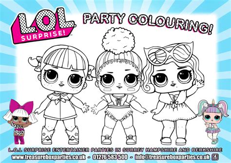 lol dolls party colouring  childrens entertainer parties surrey