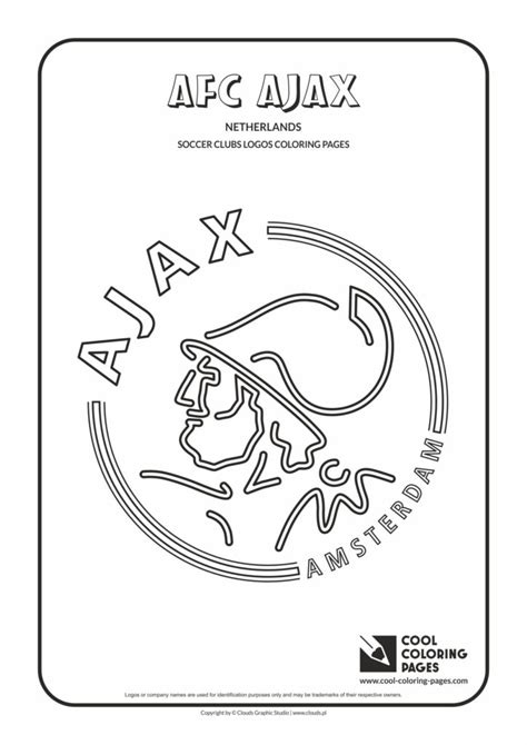 cool coloring pages afc ajax amsterdam logo coloring page cool coloring pages