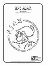Ajax Coloring Pages Soccer Logo Logos Clubs Cool Afc Amsterdam Football Team Paint Colouring Kids Print Color Fc Activities Tottenham sketch template