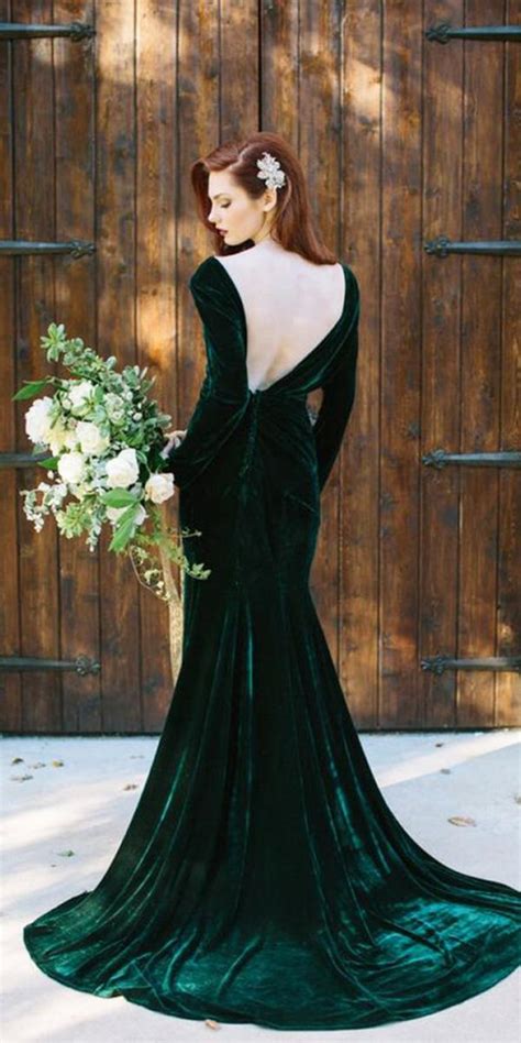 18 green wedding dresses for non traditional bride