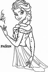 Coloring Pages Frozen Elsa Queen Anna sketch template