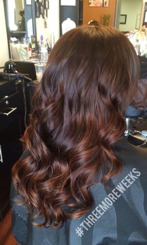 gorgeous warm brown and copper balayage perfect hair