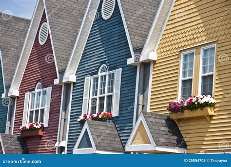 colorful houses stock image image  happy exterior