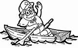 Rowing Barco Rowboat Nacido Coloringhome Handshake sketch template