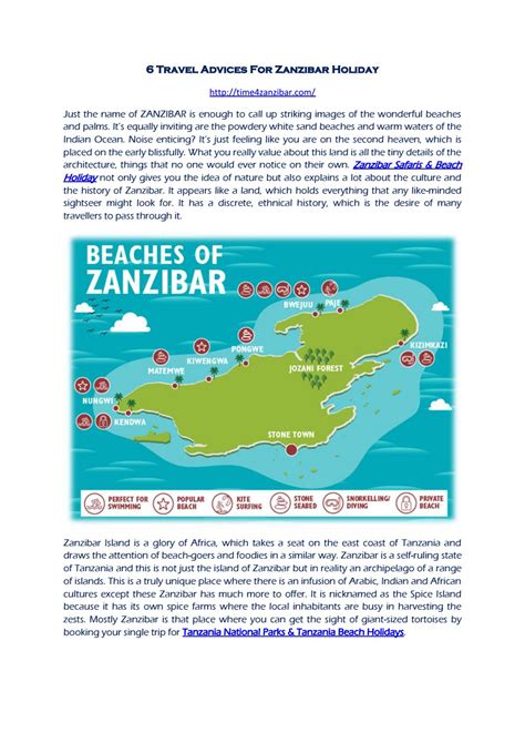 travel advices  zanzibar holiday  time  zanzibar tours  safaris issuu