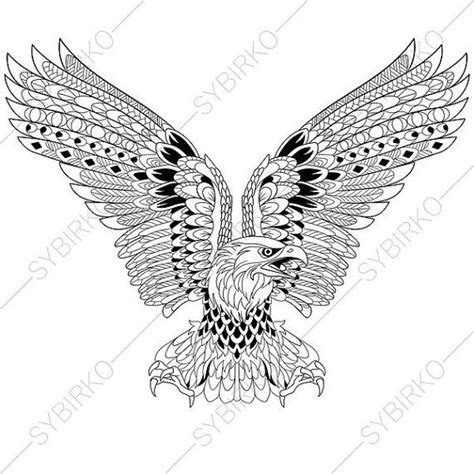 eagle coloring page adult coloring book  coloringpageexpress