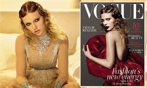 Taylor Swift Poses For Front Cover Of British Vogue Daily Mail Online
