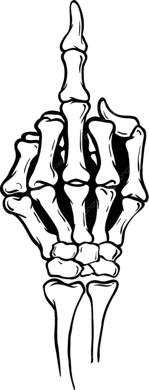 skeleton middle finger clipart hd png skeleton shows middle finger
