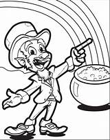 Leprechaun Coloring Pages Mining Printable Kids Gold Color Getcolorings Mpmschoolsupplies sketch template