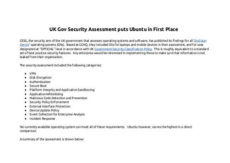 uk gov report summary