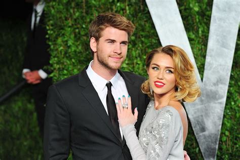 Miley Cyrus Liam Hemsworth Wearing Wedding Rings Marie Claire Australia