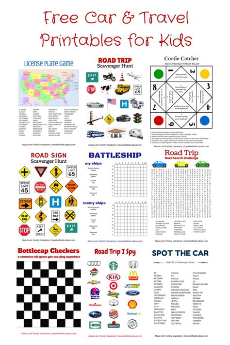 printable road trip games for preschoolers planet game online