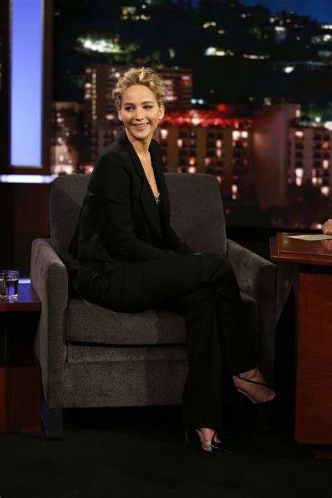 Jennifer Lawrence In Dolce And Gabbana On Jimmy Kimmel Live