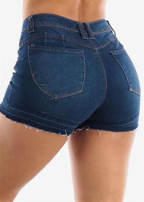 Moda Xpress Women S Butt Lifting High Waisted Denim Shorts Summer