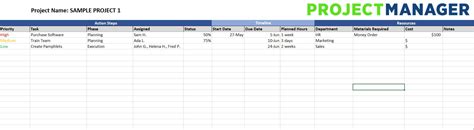 excel template planning excel templates