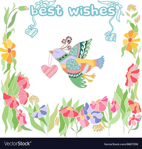 wishes greeting card royalty  vector image