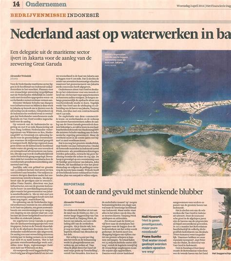 article   dutch newspaper jakarta  perspective city