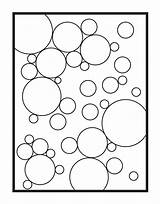 Bubbles Coloring Pages Single Etsy Abstract Geometric Digital Pattern Sheets Sold Adult Choose Board sketch template
