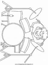 Batteria Schlagzeug Disegno Ausmalen Tamburo Zum Drummer Misti Malvorlage Kategorien Gratismalvorlagen sketch template