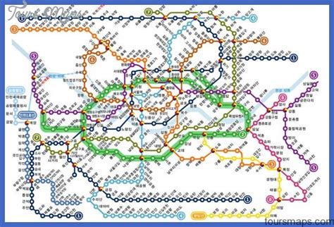 seoul metro map toursmapscom