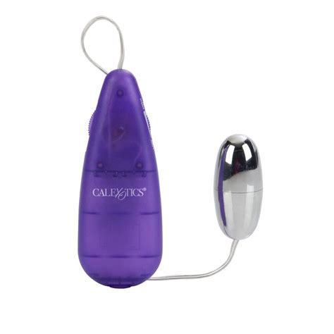 Teardrop Bullet Purple Vibrating Bullet Egg Massager Clit Orgasm Sex