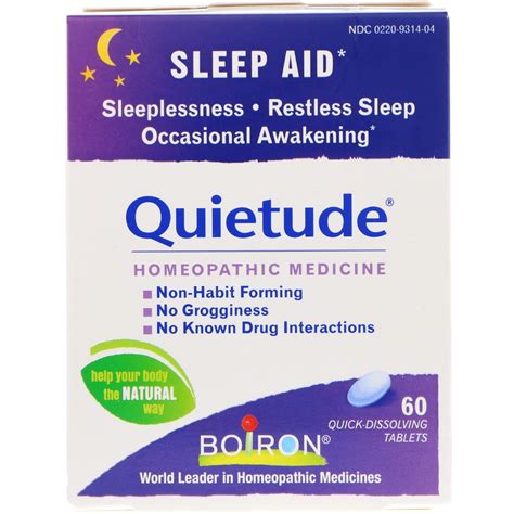 boiron quietude sleep aid  quick dissolving tablets walmartcom