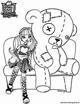Coloring Monster High Pages Baby Printable Books sketch template
