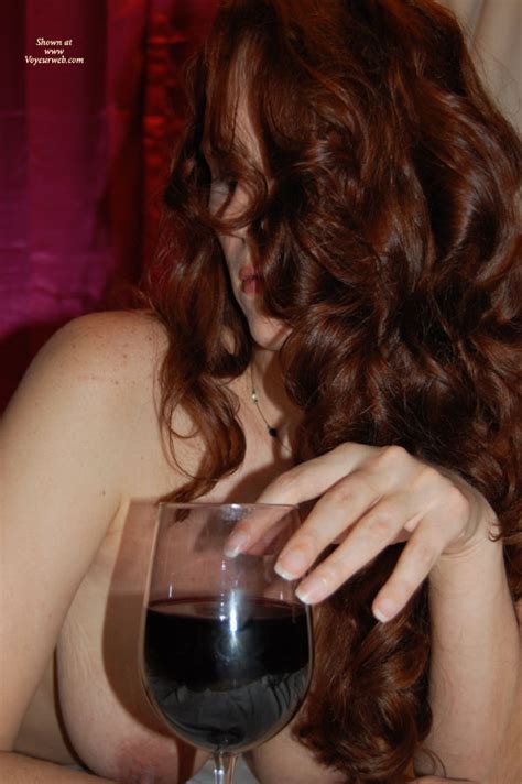 Topless Girl Drinking Wine February 2009 Voyeur Web