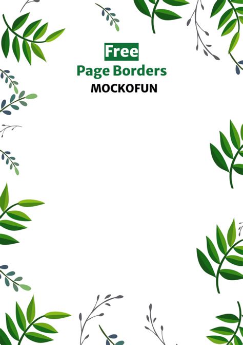 printable page borders mockofun