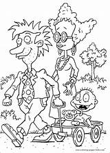 Rugrats Coloring Pages Cartoon Printable Color Pickles Sheets Print Tommy Kids Character Colouring Book Sheet Ausmalbilder Characters Cartoons Printables Mercedes sketch template