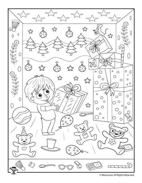christmas hidden pictures printable