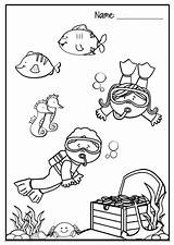 Snorkeling Coloring Pages Drawing Getdrawings Sheets sketch template