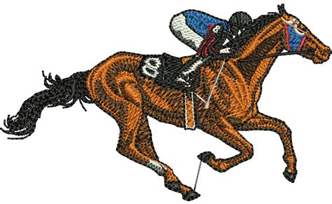 horse racing designs  embroidery machines