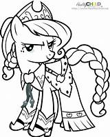 Coloring Pages Pony Little Shetland Luna Filly Princess Getcolorings Ponies Getdrawings sketch template